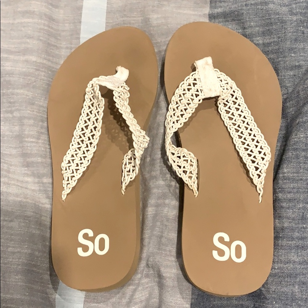 Sandals.